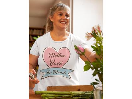 Imagem de Camiseta Melhor Vovó do Mundo Dia das Mães Branca