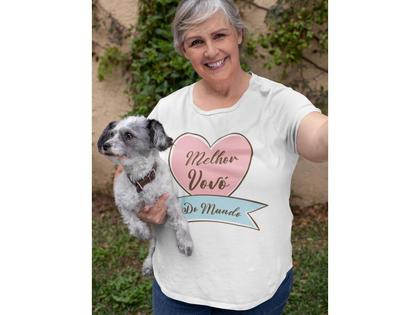 Imagem de Camiseta Melhor Vovó do Mundo Dia das Mães Branca