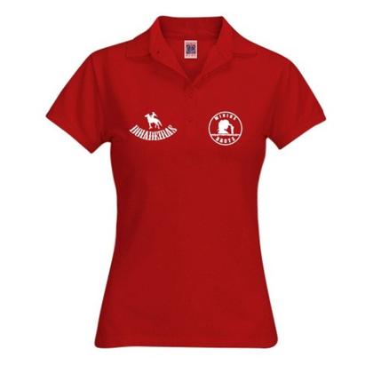 Imagem de Camiseta Minina Bruta Boiadeira Gola Polo Vermelho