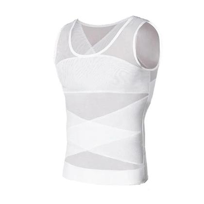 Imagem de Camiseta Modeladora Masculina Slimming Body Shaper, Corset Para Treino, Roupa De Fitness