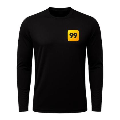 Imagem de Camiseta Motorista App 99 Manga Longa Malha Fria Antipilling