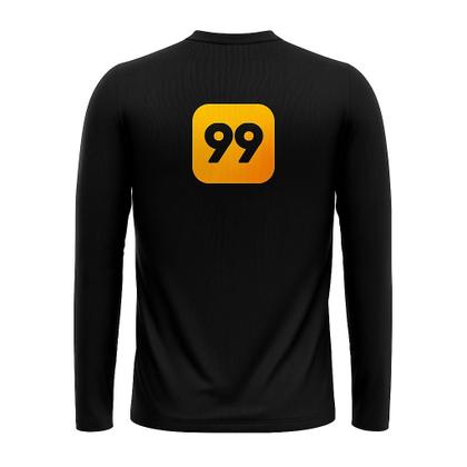 Imagem de Camiseta Motorista App 99 Manga Longa Malha Fria Antipilling