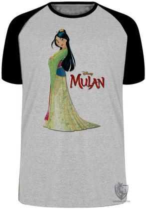 Imagem de Camiseta Mulan vestido Blusa Plus Size extra grande adulto ou infantil