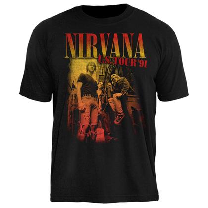 Imagem de Camiseta Nirvana - USA Tour 91 - Oficial Licenciada -TOP