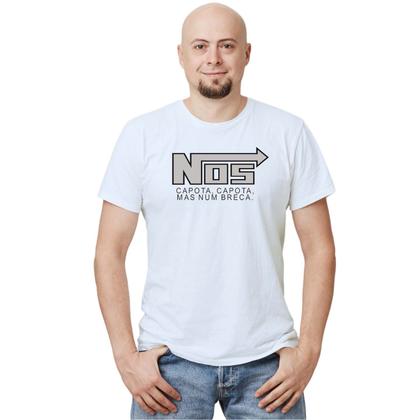 Imagem de Camiseta Nos Capota Mas Num Breca Camisa Personalizada Blusa Adulto Algodão com Poliéster