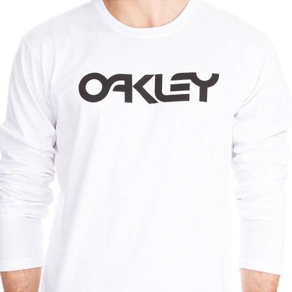 Imagem de Camiseta Oakley Mark II Manga Longa Masculina Branco