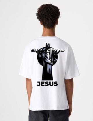 Imagem de Camiseta Oversized King Jesus T-Shirt Premium Masculina Feminina 100% Algodão Reforçada Moda Street