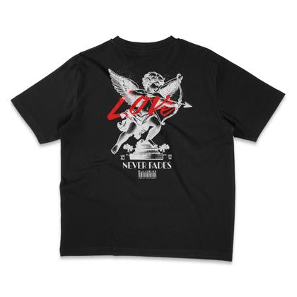 Imagem de Camiseta Oversized Preta Estampada Angel Love
