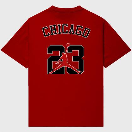 Imagem de Camiseta Oversized Streetwear Off-Y Bulls 23 Red