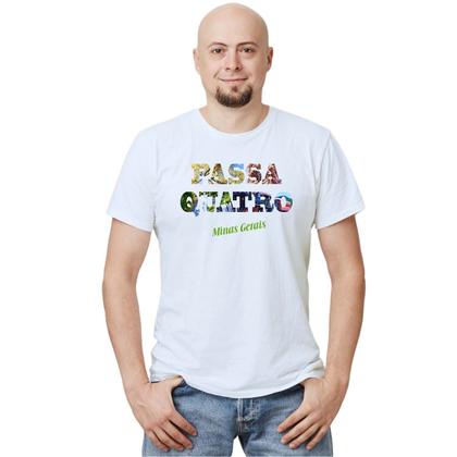 Imagem de Camiseta Passa Quatro P4 Minas Gerais Camisa Personalizada Blusa Adulto Algodão com Poliéster
