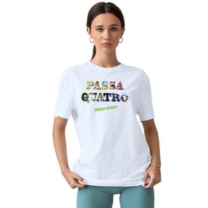 Imagem de Camiseta Passa Quatro P4 Minas Gerais Camisa Personalizada Blusa Adulto Algodão com Poliéster