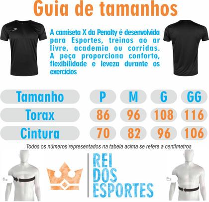 Imagem de Camiseta Penalty Fit Academia Fitness Treino Esporte C/ NF