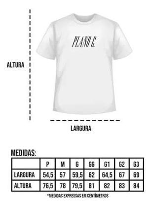 Imagem de Camiseta Plano C  The Hut Skate Casual Unissex Algodão Curta