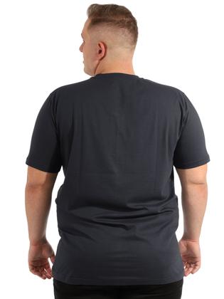 Imagem de Camiseta Plus Size Anistia Masculina Decote V Algodão Grafite