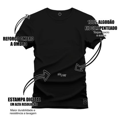 Imagem de Camiseta Plus Size Confortável Premium Estampada Cesta Basqt