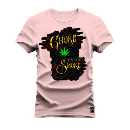 Imagem de Camiseta Plus Size Extra Grande T-Shirt Estampa Dtf Premium Choke Smoke