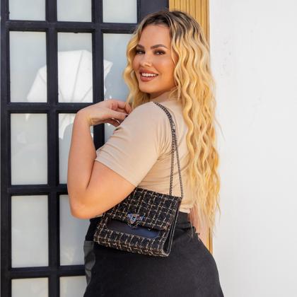 Imagem de Camiseta Plus Size Feminina T-Shirt Blusinha Manga Curta 3/4 Gola Alta Confortável Bata 100% Algodão