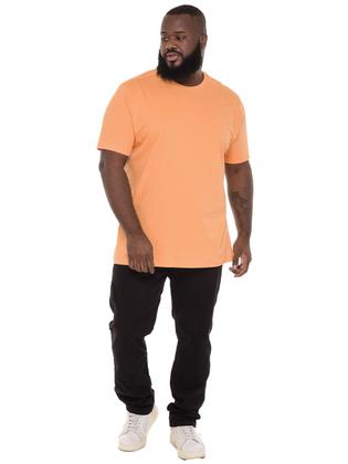 Imagem de Camiseta Plus Size Lisa Anistia Masculina Básica Algodão Laranja