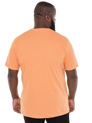 Imagem de Camiseta Plus Size Lisa Anistia Masculina Básica Algodão Laranja