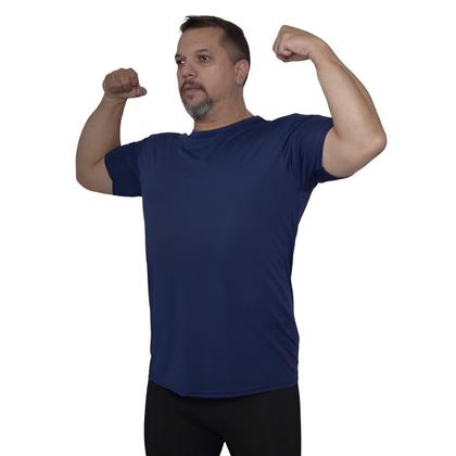 Imagem de Camiseta Plus Size Masculina Básica Dry Fit Academia Treino