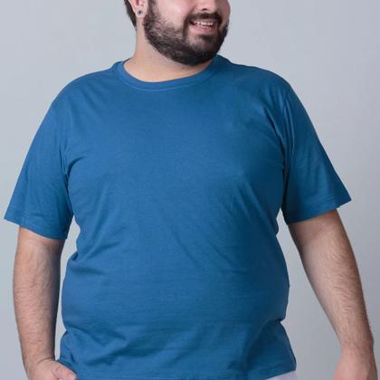 Imagem de Camiseta Plus Size Masculina Básica G4 G5 100% Algodão