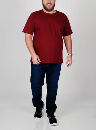 Imagem de Camiseta Plus Size Masculina Básica G4 G5 100% Algodão