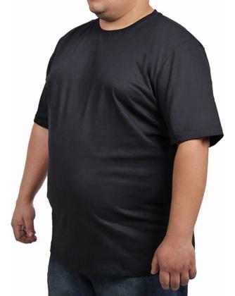 Imagem de Camiseta Plus Size Masculina Básica G4 G5 100% Algodão