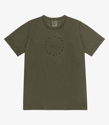 Imagem de Camiseta Plus Size Masculina Meia Malha Diametro Verde