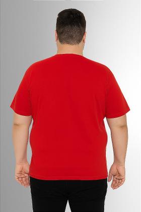 Imagem de Camiseta Plus Size Vermelha 100% Poliéster - Conforto e Estilo