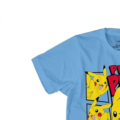 Imagem de Camiseta Pokémon Boys Pikachu Game Gotta Catch Em All Blue