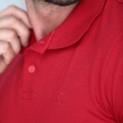 Imagem de Camiseta Polo Bordado Com Elastano Masculino Revanche Durazno