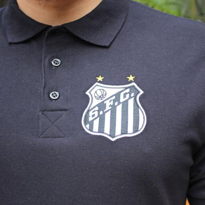 Imagem de Camiseta Polo Santos Futebol Clube Masculina Produto Oficial