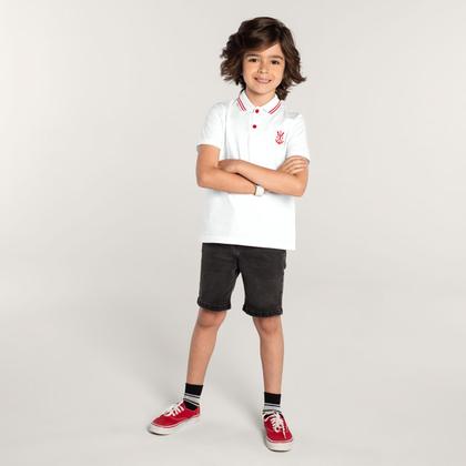 Imagem de Camiseta Polo Unissex Flamengo Infantil Brandili