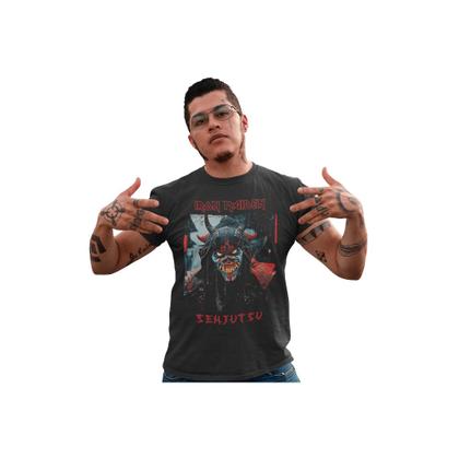 Imagem de Camiseta Premium em Algodão Banda de Rock Iron Maiden Senjutsu Unissex Camisa