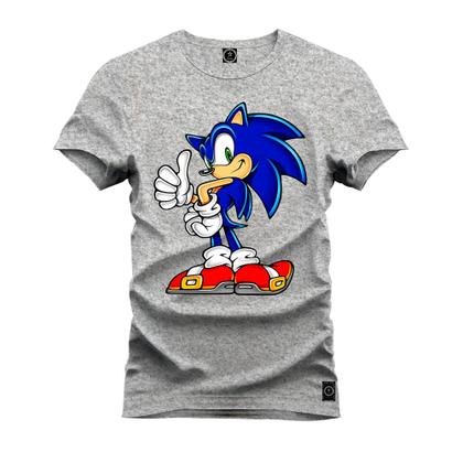 Imagem de Camiseta Premium T-Shirt Algodão Estampada Unissex Sonic