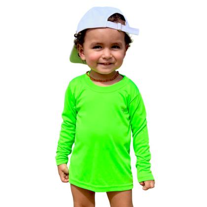 Imagem de Camiseta Proteção Solar Uv50+ Infantil Unissex Praia Piscina