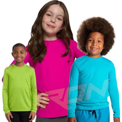 Imagem de Camiseta Proteção UV50+ Térmica Solar Manga Longa Infantil PLT 353