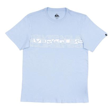 Camiseta Quiksilver Word Block SM25 Masculina Azul Claro - Camisa