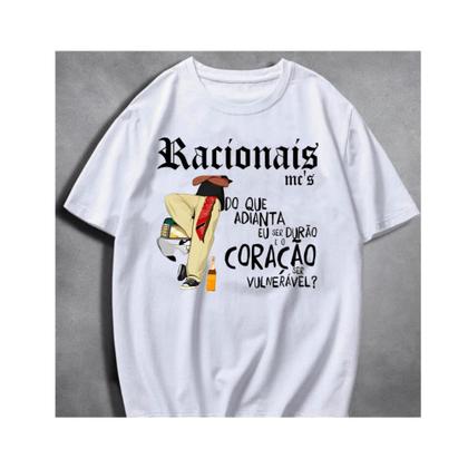 Imagem de Camiseta Racionais Coração Streetwear Lançamento Top Bt092