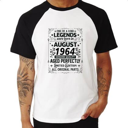 Imagem de Camiseta Raglan Legends Were Born AGO-1964
