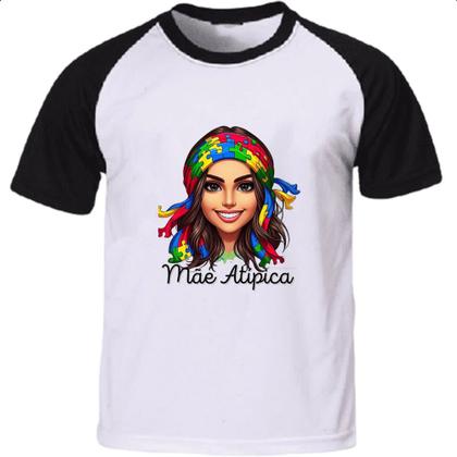 Imagem de Camiseta Raglan Mae Atipica Autismo