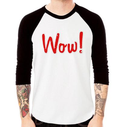 Imagem de Camiseta Raglan Wow! Manga 3/4 - Foca na Moda