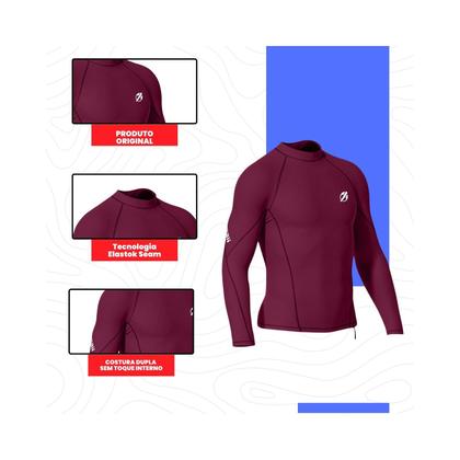 Imagem de Camiseta Rashguard Lycra Surf Mormaii Proteção UV