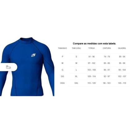 Imagem de Camiseta Rashguard Lycra Surf Mormaii Proteção UV