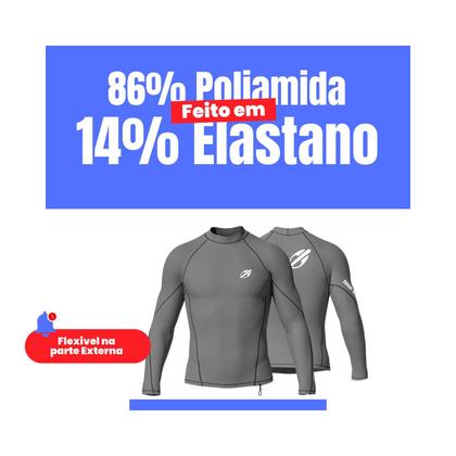 Imagem de Camiseta Rashguard Lycra Surf Mormaii Proteção UV