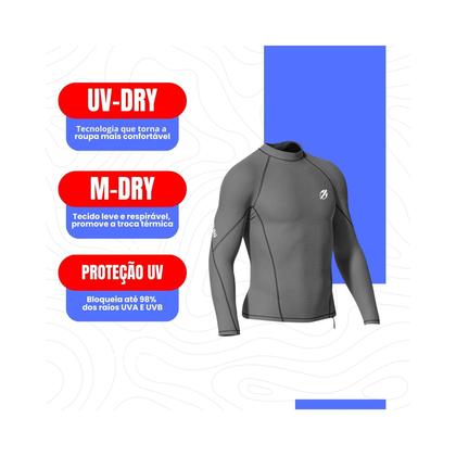Imagem de Camiseta Rashguard Lycra Surf Mormaii Proteção UV
