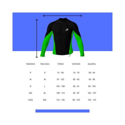 Imagem de Camiseta Rashguard Lycra Surf Mormaii Proteção UV