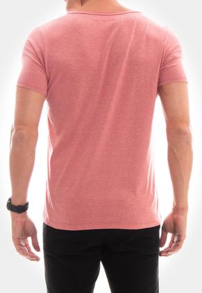 Imagem de Camiseta red feather canoa a fio mescla vermelho