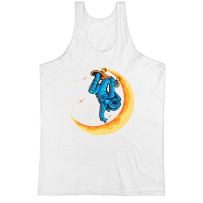 Imagem de Camiseta Regata Astronauta skatista lua crescente