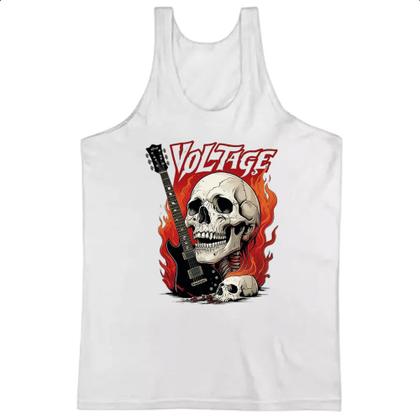 Imagem de Camiseta Regata Caveira rock guitarra voltage